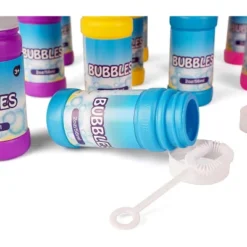 Neliblu Bulk 2 Oz Party Bubble Bottles With Wands, 12 Pack