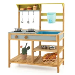 Costway Wooden Play Kitchen Set, Outdoor Kid's Mud Kitchen With Faucet & Water Box 17 Costway Wooden Play Kitchen Set, Outdoor Kid's Mud Kitchen With Faucet & Water Box -LITTLE TIKES Shop GUEST 2c6006c4 9547 4802 81b5 d91800fa1bd2