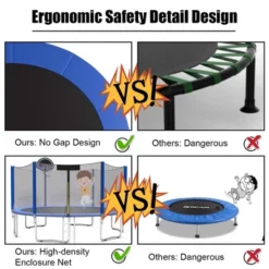 Costway 12/14/15ft Trampoline W/ Safety Enclosure Net Ladder Basketball Hoop 19 Costway 12/14/15ft Trampoline W/ Safety Enclosure Net Ladder Basketball Hoop -LITTLE TIKES Shop GUEST 2cc527e7 e53f 406b 94a2 1cebcebcb51c