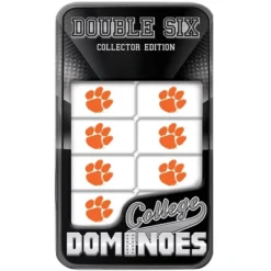MasterPieces Officially Licensed NCAA Clemson Tigers 28 Piece Dominoes Game For Adults
