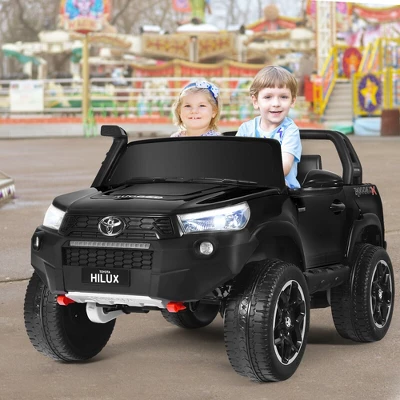 Costway 2x12V Licensed Toyota Hilux Ride On Truck Car 2-Seater 4WD W/ Remote Control 2 Costway 2x12V Licensed Toyota Hilux Ride On Truck Car 2-Seater 4WD W/ Remote Control - Image 2