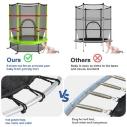 Costway Youth Jumping Round Trampoline 55'' Exercise W/ Safety Pad Enclosure Combo Kids BlueGreeRed -LITTLE TIKES Shop GUEST 2d52f087 755d 43fd 89e1 3aca550f865b