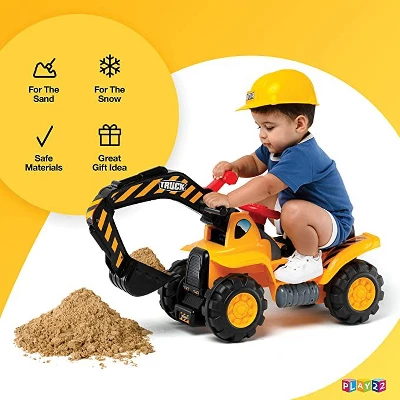 Toy Tractors For Kids – Ride On Excavator Includes Helmet With Rocks - Ride On Tractor Pretend Play - Toddler Tractor Construction Truck -Play22usa 1 Toy Tractors For Kids – Ride On Excavator Includes Helmet With Rocks - Ride On Tractor Pretend Play - Toddler Tractor Construction Truck -Play22usa