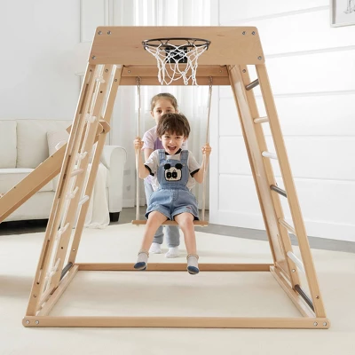 Stay-at-Home Play-at-Home Indoor Gym Play And Swing Sets - Wonder & Wise 1 Stay-at-Home Play-at-Home Indoor Gym Play And Swing Sets - Wonder & Wise