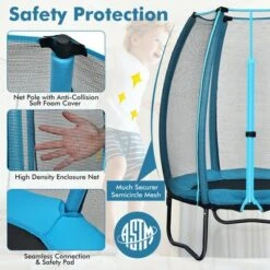 Costway 4ft Kids Trampoline Recreational Bounce Jumper W/Enclosure Net Outdoor Indoor -LITTLE TIKES Shop GUEST 2db5b717 95e1 460c b97a b59f0605d83e