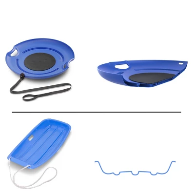 GoSports 29 Inch Heavy-Duty Winter Snow Saucer With Padded Seat And Tow Strap 4 GoSports 29 Inch Heavy-Duty Winter Snow Saucer With Padded Seat And Tow Strap - Image 4