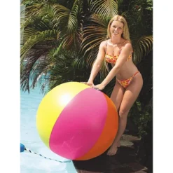Swimline Swim Central 46" Red And Blue Classic 6 Panel Inflatable Beach Ball
