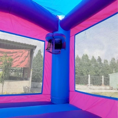 Pogo Bounce House Crossover Kids Inflatable Bounce House With Blower 2 Pogo Bounce House Crossover Kids Inflatable Bounce House With Blower - Image 2