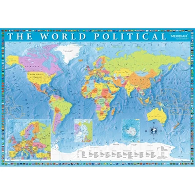 Trefl Political Map Of The World Jigsaw Puzzle - 2000pc 2 Trefl Political Map Of The World Jigsaw Puzzle - 2000pc - Image 2