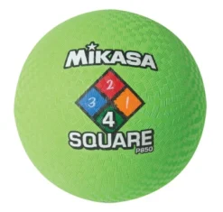 Mikasa 4-Square Rubber Playground Ball, 8-1/2 Inches, Neon Green