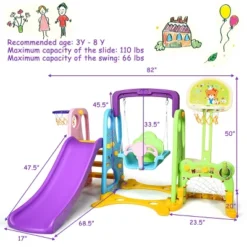 Costway 6 In 1 Toddler Climber And Swing Set W/ Basketball Hoop & Football Gate Backyard 14 Costway 6 In 1 Toddler Climber And Swing Set W/ Basketball Hoop & Football Gate Backyard -LITTLE TIKES Shop GUEST 301c62bc f85e 4b03 945c c181a0a9a6b5