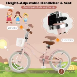 Costway 16'' Kids Bike Toddler Adjustable Bicycle WithTraining Wheel For 4-8 Years Old Girl 12 Costway 16'' Kids Bike Toddler Adjustable Bicycle WithTraining Wheel For 4-8 Years Old Girl -LITTLE TIKES Shop GUEST 30a40454 ef08 4de5 b06d 59a53a489413