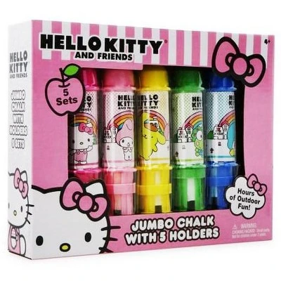 Inkology, LLC Hello Kitty 5-Piece Jumbo Chalk Set With Holders 1 Inkology, LLC Hello Kitty 5-Piece Jumbo Chalk Set With Holders