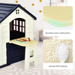 Costway Kid's Playhouse Games Cottage W/ 7 PCS Toy Set & Waterproof Cover -LITTLE TIKES Shop GUEST 30d2f078 c97c 4891 83a7 17f85b53051c