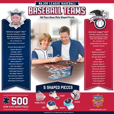 MasterPieces 500 Piece Jigsaw Puzzle - MLB Home Plate Shaped - 22.6"x22" 3 MasterPieces 500 Piece Jigsaw Puzzle - MLB Home Plate Shaped - 22.6"x22" - Image 3