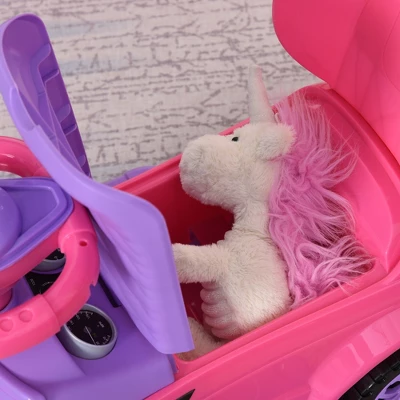 Aosom 3 In 1 Push Cars For Toddlers Kid Ride On Push Car Stroller Sliding Walking Car With Horn Music Light Function Secure Bar Ride On Toy For Boy Girl 1-3 Years Old 3 Aosom 3 In 1 Push Cars For Toddlers Kid Ride On Push Car Stroller Sliding Walking Car With Horn Music Light Function Secure Bar Ride On Toy For Boy Girl 1-3 Years Old - Image 3