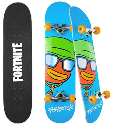 Fortnite Skateboard With Metallic Graphics, Aluminum Trucks And ABEC5 Bearings. Includes Download Code For In-game Nite Life Wrap 13 Fortnite Skateboard With Metallic Graphics, Aluminum Trucks And ABEC5 Bearings. Includes Download Code For In-game Nite Life Wrap - Image 13