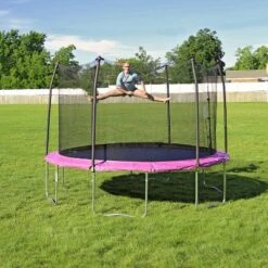 Skywalker Trampolines 12' Round Trampoline With Enclosure - Purple