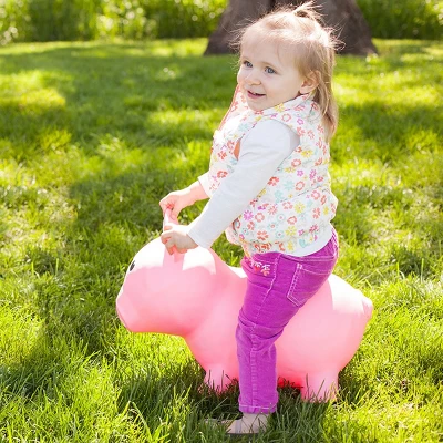 Farm Hoppers Inflatable Bouncing Pink Pig 1 Farm Hoppers Inflatable Bouncing Pink Pig