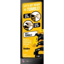 MasterPieces Real Wood Block Tumble Towers - NFL Pittsburgh Steelers 6 MasterPieces Real Wood Block Tumble Towers - NFL Pittsburgh Steelers -LITTLE TIKES Shop GUEST 324cbe0c 246e 4764 8e37 5ebfb8934571