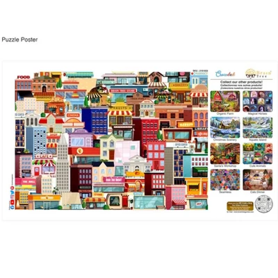 Brain Tree - Crowded 1000 Piece Puzzles For Adults-Jigsaw Puzzles-With 4 Puzzle Sorting Trays- Random Cut - 27.5"Lx19.5"W 3 Brain Tree - Crowded 1000 Piece Puzzles For Adults-Jigsaw Puzzles-With 4 Puzzle Sorting Trays- Random Cut - 27.5"Lx19.5"W - Image 3