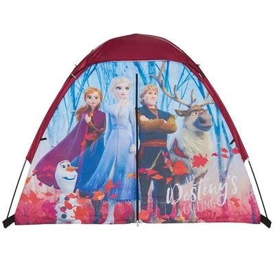 Exxel Outdoors Disney Fronzen 2 Kids 4 Piece Princess Camping Kit With Floorless Dome Tent, Youth Sized Sleeping Bag, Backpack, And LED Flashlight 1 Exxel Outdoors Disney Fronzen 2 Kids 4 Piece Princess Camping Kit With Floorless Dome Tent, Youth Sized Sleeping Bag, Backpack, And LED Flashlight