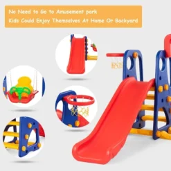 Costway 3 In 1 Junior Children Climber Slide Swing Seat Basketball Hoop Playset 12 Costway 3 In 1 Junior Children Climber Slide Swing Seat Basketball Hoop Playset -LITTLE TIKES Shop GUEST 32e27006 bd63 4504 b958 e1c7ecb53575