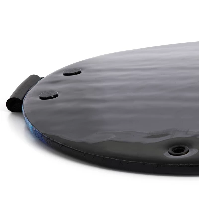 Slippery Racer Downhill Zeus Adults And Kids Foam Saucer Disc 1 Rider Snow Sled Toboggan With Handles, Midnight Hologram 3 Slippery Racer Downhill Zeus Adults And Kids Foam Saucer Disc 1 Rider Snow Sled Toboggan With Handles, Midnight Hologram - Image 3
