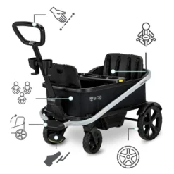 BOB Gear Renegade Foldable Stroller Wagon With 3 Seats And All-Terrain Tyres - Nightfall