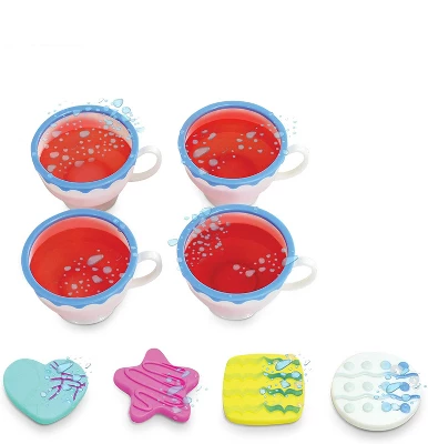 Kidzlane Plastic Play Tea Set For Little Girls - 34 Pieces 1 Kidzlane Plastic Play Tea Set For Little Girls - 34 Pieces