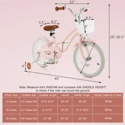 Costway 16'' Kids Bike Toddler Adjustable Bicycle WithTraining Wheel For 4-8 Years Old Girl 11 Costway 16'' Kids Bike Toddler Adjustable Bicycle WithTraining Wheel For 4-8 Years Old Girl -LITTLE TIKES Shop GUEST 34e73224 4072 40ae a45a 551c067581fd