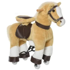 Qaba Ride-on Walking Rolling Kids Horse With Easy Rolling Wheels, Soft Huggable Body, & A Large Size For Kids 3-8 Years -LITTLE TIKES Shop GUEST 350f093e 3af9 42e0 97d3 52f74723622a