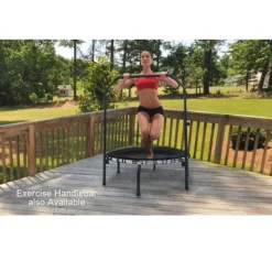 JumpSport 250 Indoor Home Cardio Fitness Rebounder Durable Bounce Exercise Mini Trampoline With Handle Bar Accessory, Premium Bungees And Workout DVD -LITTLE TIKES Shop GUEST 3614382b 532d 4b9c 82b9 b124daa0ea00