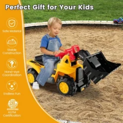 Costway Kids Toddler Ride On Excavator Digger Truck Scooter W/ Sound & Seat Storage Toy -LITTLE TIKES Shop GUEST 36671b20 ae4d 47ac 87fe 4c15346af0ad