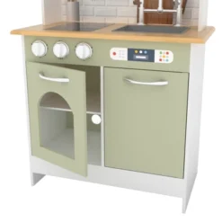 Teamson Kids Little Chef Boston Modern Wooden Kitchen Playset, White/Green -LITTLE TIKES Shop GUEST 37f6b693 436e 4816 b511 5d287e89bd01