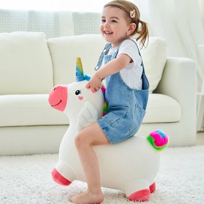 IPlay, ILearn Bouncy Pals Hopping Animal - Bouncy Unicorn 1 IPlay, ILearn Bouncy Pals Hopping Animal - Bouncy Unicorn