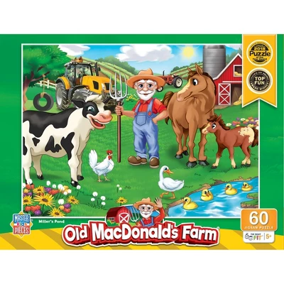MasterPieces 60 Piece Jigsaw Puzzle - Old MacDonald's Farm Miller's Pond 1 MasterPieces 60 Piece Jigsaw Puzzle - Old MacDonald's Farm Miller's Pond