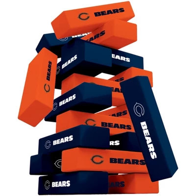 MasterPieces Real Wood Block Tumble Towers - NFL Chicago Bears 2 MasterPieces Real Wood Block Tumble Towers - NFL Chicago Bears - Image 2