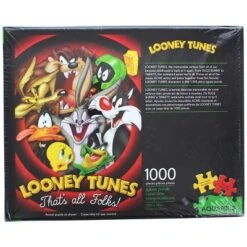 Aquarius Puzzles Looney Tunes That's All Folks 1000 Piece Puzzle