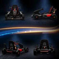 Aosom 24V 7.5 MPH Electric Go Kart, Drifting Car For Kids With Remote Control, Music, Horn Honking, Outdoor Ride On Toy Toys For 6-12 Years Old -LITTLE TIKES Shop GUEST 389331c8 1764 4fc3 b7d9 90032ec6b735