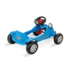Pilsan 07 302B Herby Ride On Kids Toy Pedal Car With Removable Steering Wheel, Moving Mirrors, And Horn For Ages 3 And Up, 77 Pound Capacity, Blue