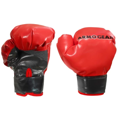 ArmoGear Kids Boxing Gloves With Easy Closure - Red 1 ArmoGear Kids Boxing Gloves With Easy Closure - Red