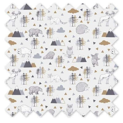 Bacati - Woodlands Gray/Beige Play Tent For Kids/Toddlers, 100% Cotton Percale Fabric Cover 5 Bacati - Woodlands Gray/Beige Play Tent For Kids/Toddlers, 100% Cotton Percale Fabric Cover - Image 5