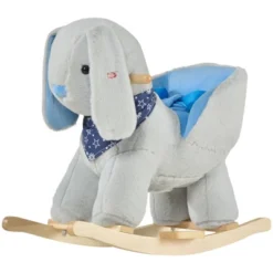 Qaba Kids Ride-On Rocking Horse Toy Bunny Rocker With Fun Play Music & Soft Plush Fabric For Children 18-36 Months -LITTLE TIKES Shop GUEST 39291707 dd54 4bc1 9602 11c1e84d662e