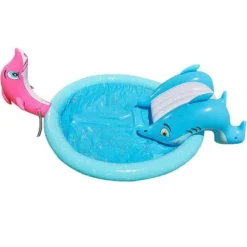 Inflatable Sprinkler Pool With Slide