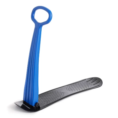 Slippery Racer Kids Lightweight Compact Foldable Downhill Outdoor Winter Ski Scooter Snow Sled For Children 4 Years And Up, Blue (2 Pack) 1 Slippery Racer Kids Lightweight Compact Foldable Downhill Outdoor Winter Ski Scooter Snow Sled For Children 4 Years And Up, Blue (2 Pack)