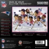 NFL New England Patriots All Time Greats 500pc Puzzle Game