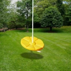 Gorilla Playsets Disc Swing With Rope - Yellow