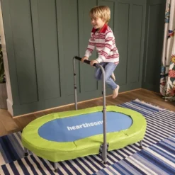 HearthSong Jump2It Indoor Trampoline With Adjustable Handle - Blue/Green -LITTLE TIKES Shop GUEST 3a5ff25b bbde 450f a5cf c3c9e3ef7e9b