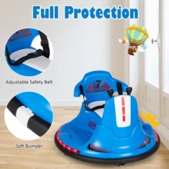 Costway 6V Bumper Car For Kids Toddlers Electric Ride On Car Vehicle With 360° Spin Purple/Blue/Pink/Red -LITTLE TIKES Shop GUEST 3a7e8494 43da 48b8 8065 b4ec6af6da6d